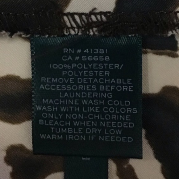 LAUREN by Ralph Lauren • Adorable Geometric Print Button Down Shirt Dress w Belt - Picture 8 of 11